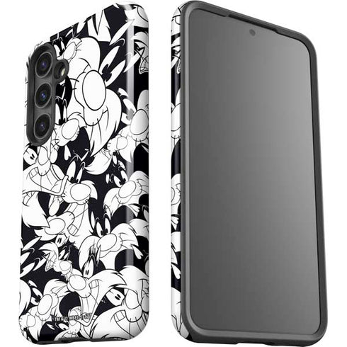 Looney Tunes Sylvester Super Sized Pattern Galaxy S24 Plus Impact Case