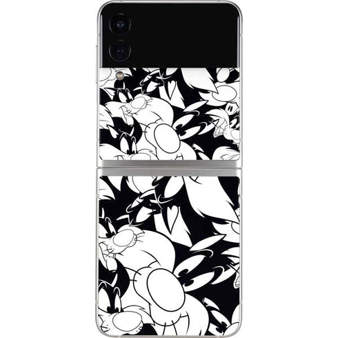 Looney Tunes Sylvester Super Sized Pattern Galaxy Z Flip4 5G Skin