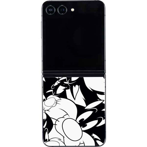 Looney Tunes Sylvester Super Sized Pattern Galaxy Z Flip5 5G Skin