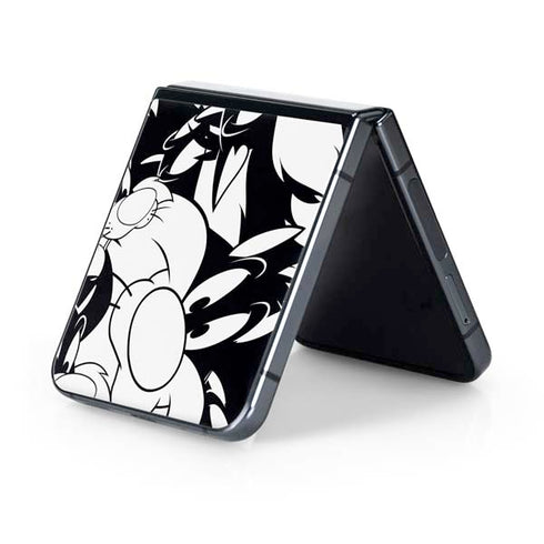 Looney Tunes Sylvester Super Sized Pattern Galaxy Z Flip5 5G Skin