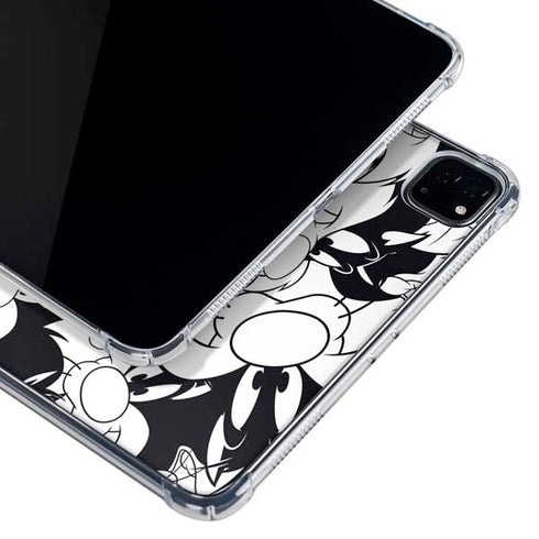 Looney Tunes Sylvester Super Sized Pattern iPad Pro 12.9in (2020) Clear Case