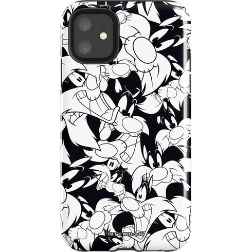 Looney Tunes Sylvester Super Sized Pattern iPhone 11 Impact Case
