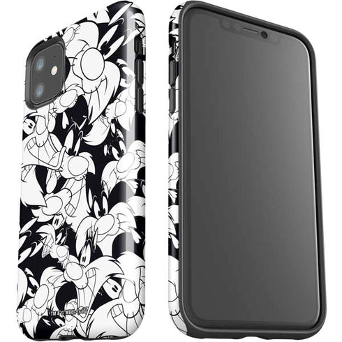 Looney Tunes Sylvester Super Sized Pattern iPhone 11 Impact Case