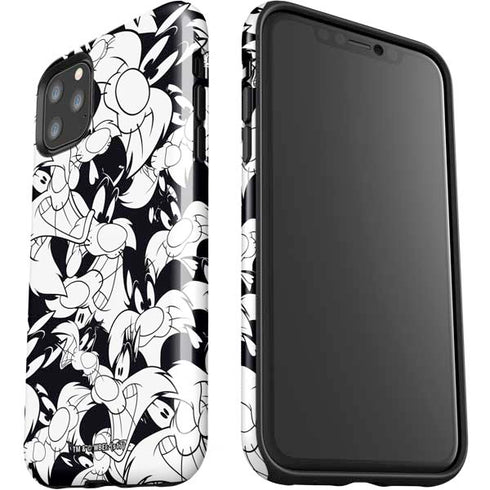 Looney Tunes Sylvester Super Sized Pattern iPhone 11 Pro Max Impact Case