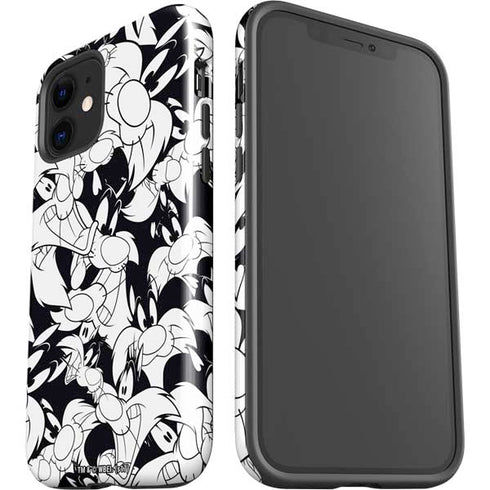Looney Tunes Sylvester Super Sized Pattern iPhone 12 Impact Case