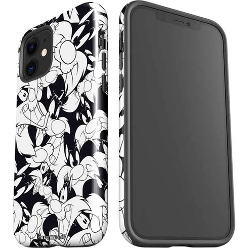 Looney Tunes Sylvester Super Sized Pattern iPhone 12 Mini Impact Case