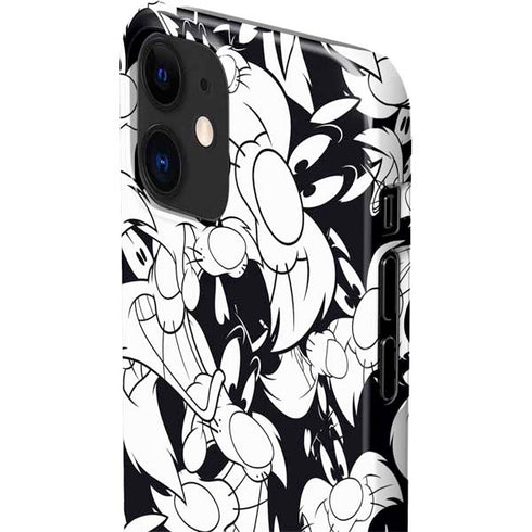 Looney Tunes Sylvester Super Sized Pattern iPhone 12 Mini Lite Case
