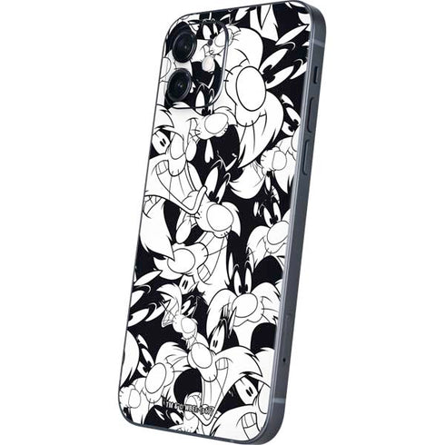 Looney Tunes Sylvester Super Sized Pattern iPhone 12 Mini Skin