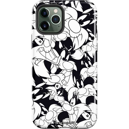 Looney Tunes Sylvester Super Sized Pattern iPhone 12 Pro Max Impact Case