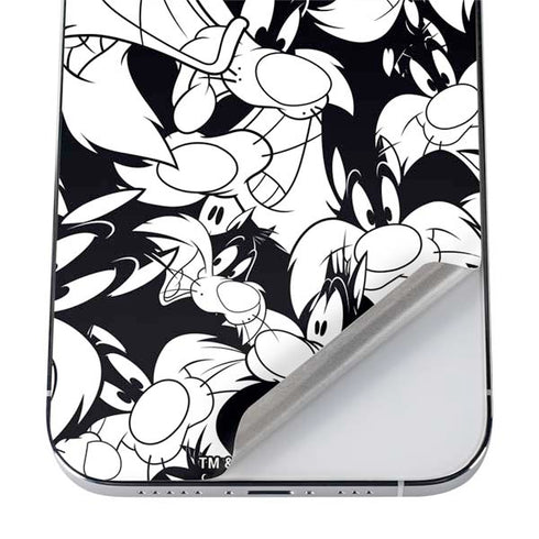 Looney Tunes Sylvester Super Sized Pattern iPhone 12 Pro Skin