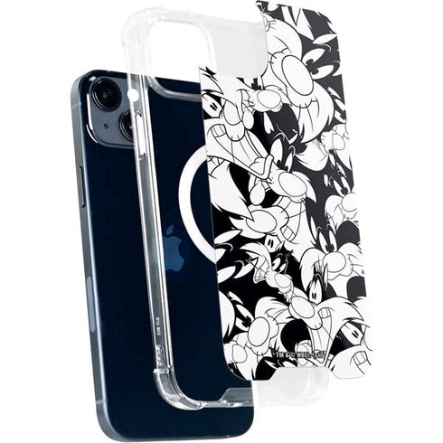 Looney Tunes Sylvester Super Sized Pattern iPhone 13 MagSafe Case