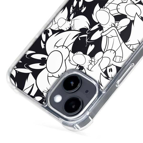 Looney Tunes Sylvester Super Sized Pattern iPhone 13 MagSafe Case