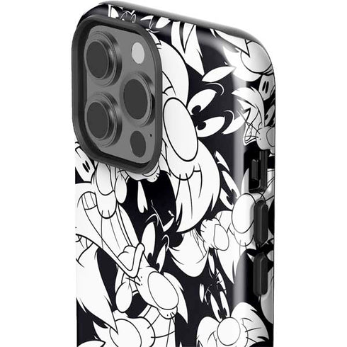 Looney Tunes Sylvester Super Sized Pattern iPhone 13 Pro Max Impact Case
