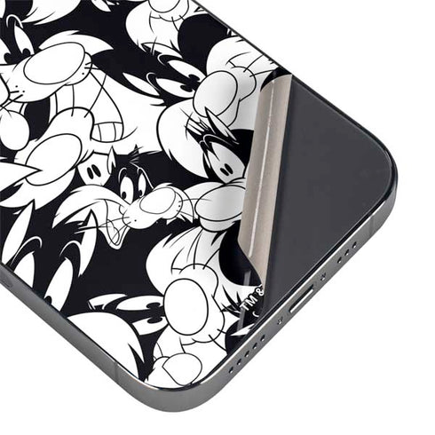 Looney Tunes Sylvester Super Sized Pattern iPhone 13 Pro Skin