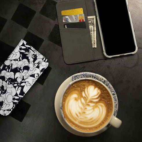 Looney Tunes Sylvester Super Sized Pattern iPhone 14 Pro Max Folio Case