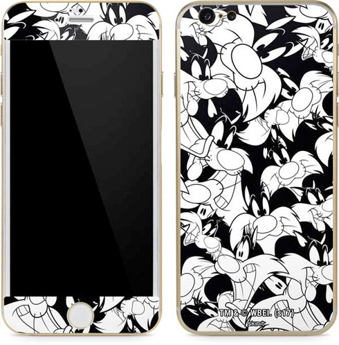 Looney Tunes Sylvester Super Sized Pattern iPhone 6/6s Skin