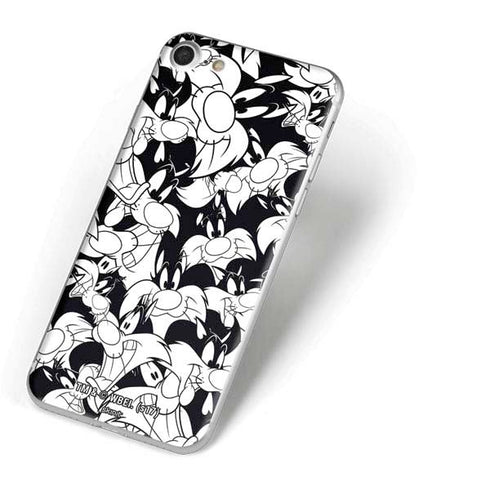 Looney Tunes Sylvester Super Sized Pattern iPhone 8 Skin