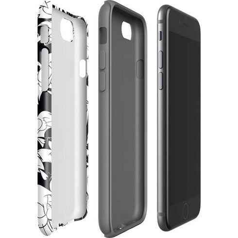 Looney Tunes Sylvester Super Sized Pattern iPhone SE (2nd & 3rd Gen) Pro Case