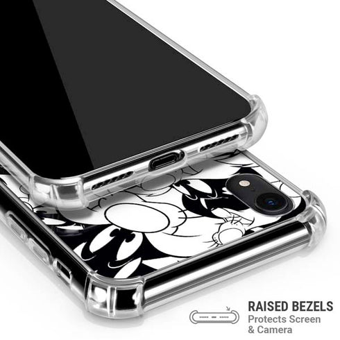 Looney Tunes Sylvester Super Sized Pattern iPhone XR Clear Case