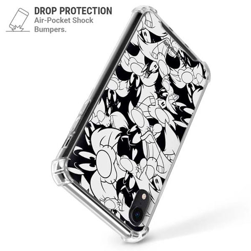 Looney Tunes Sylvester Super Sized Pattern iPhone XR Clear Case