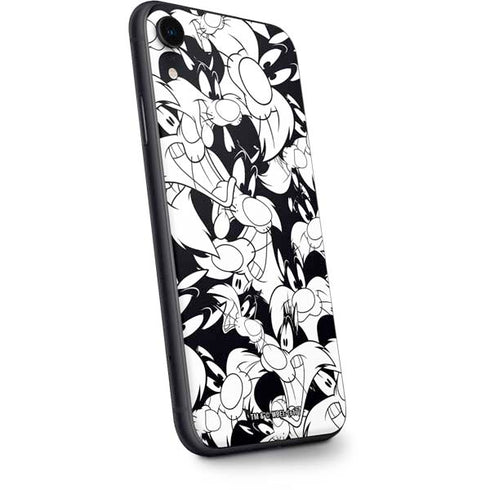 Looney Tunes Sylvester Super Sized Pattern iPhone XR Skin