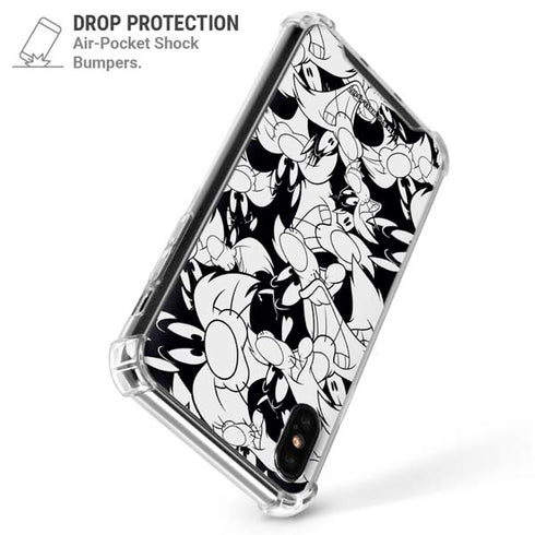 Looney Tunes Sylvester Super Sized Pattern iPhone XS Max Clear Case