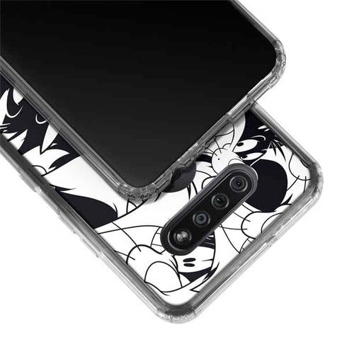 Looney Tunes Sylvester Super Sized Pattern LG K51/Q51 Clear Case