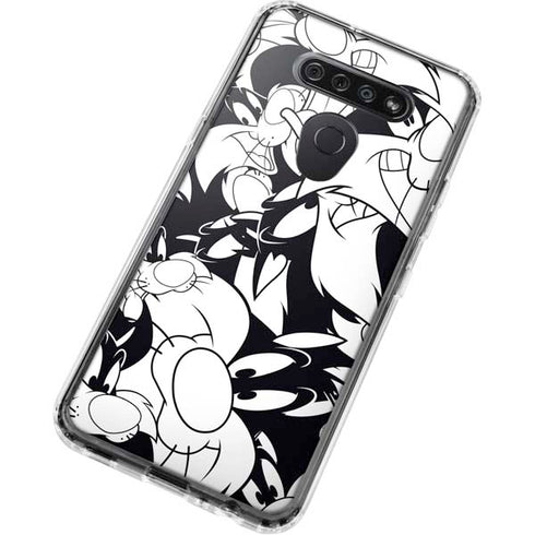 Looney Tunes Sylvester Super Sized Pattern LG K51/Q51 Clear Case