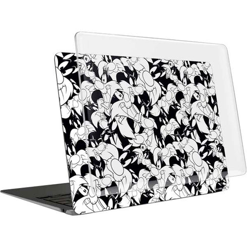Looney Tunes Sylvester Super Sized Pattern MacBook Air 15in (2023-2025) Case plus Skin