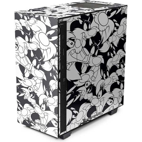 Looney Tunes Sylvester Super Sized Pattern NZXT H510 Compact ATX Mid-Tower Case Skin
