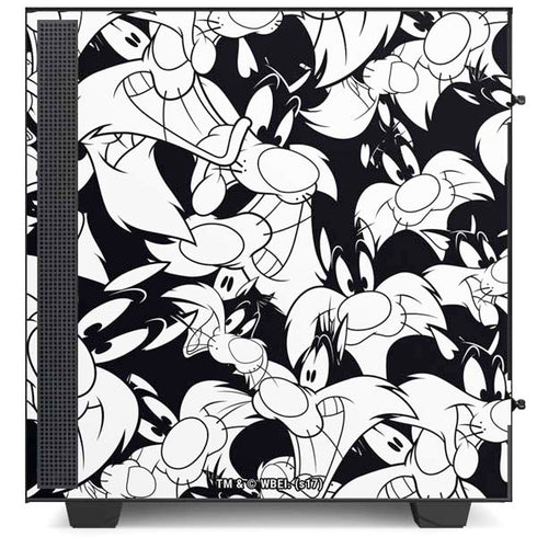 Looney Tunes Sylvester Super Sized Pattern NZXT H510 Compact ATX Mid-Tower Case Skin