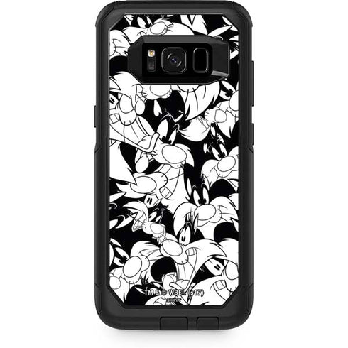 Looney Tunes Sylvester Super Sized Pattern Otterbox Commuter Galaxy Skin