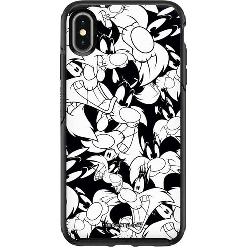 Looney Tunes Sylvester Super Sized Pattern Otterbox Symmetry iPhone Skin