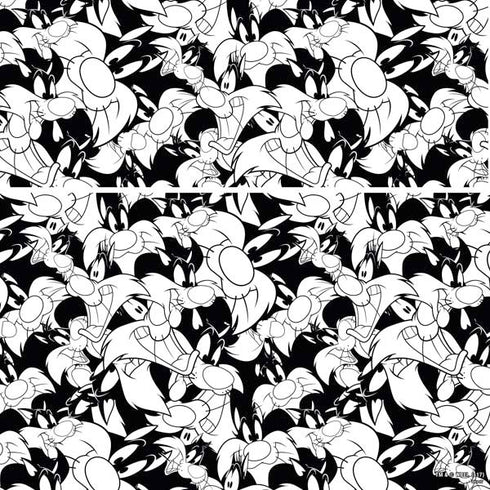 Looney Tunes Sylvester Super Sized Pattern PS4 Slim Bundle Skin