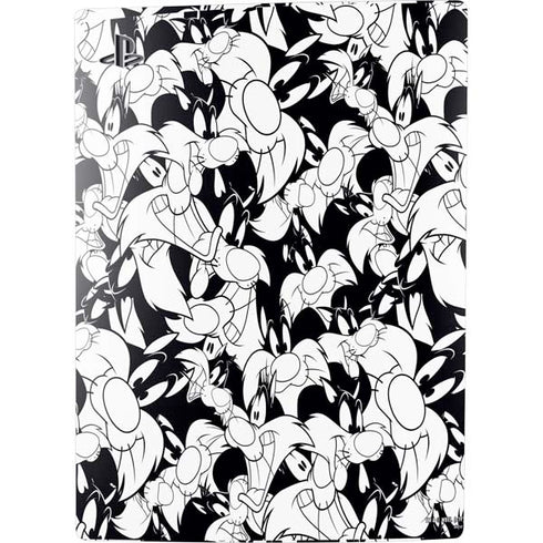 Looney Tunes Sylvester Super Sized Pattern PS5 Console Skin