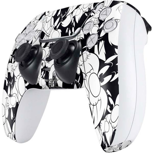 Looney Tunes Sylvester Super Sized Pattern PS5 Controller Skin