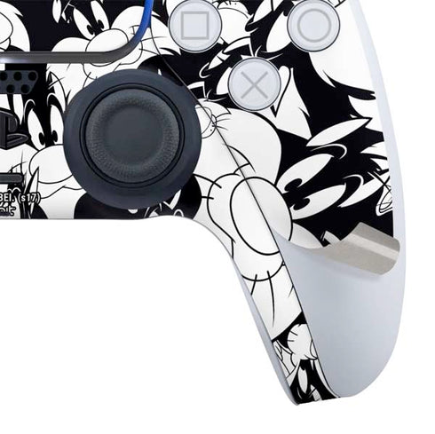 Looney Tunes Sylvester Super Sized Pattern PS5 Controller Skin