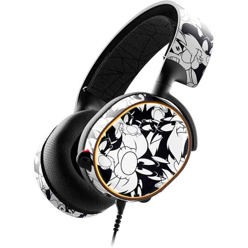 Looney Tunes Sylvester Super Sized Pattern SteelSeries Arctis 5 Skin