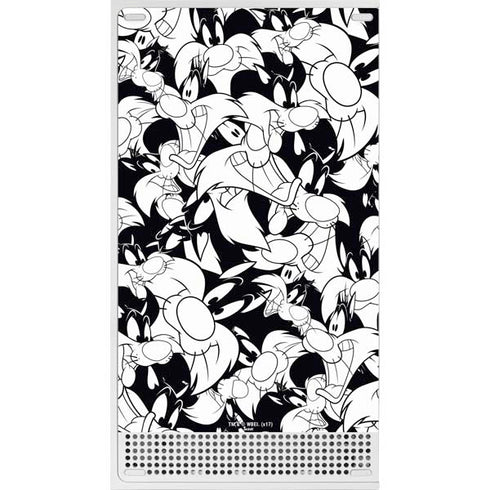 Looney Tunes Sylvester Super Sized Pattern Xbox Series S Skins