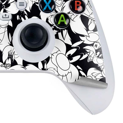 Looney Tunes Sylvester Super Sized Pattern Xbox Series S Bundle Skin