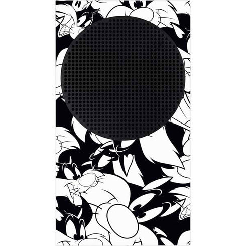 Looney Tunes Sylvester Super Sized Pattern Xbox Series S Console Skin