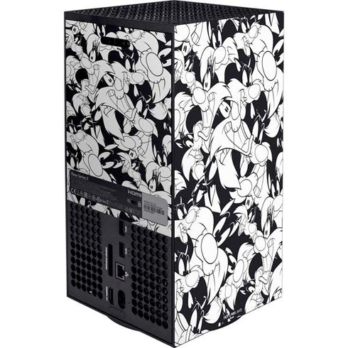Looney Tunes Sylvester Super Sized Pattern Xbox Series X Bundle Skin