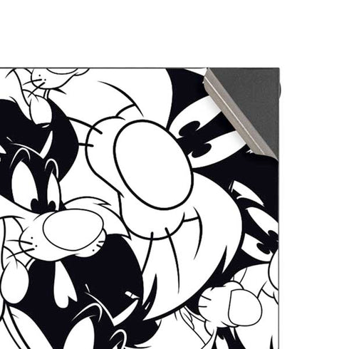 Looney Tunes Sylvester Super Sized Pattern Xbox Series X Console Skin