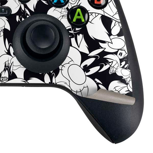 Looney Tunes Sylvester Super Sized Pattern Xbox Series X Controller Skin