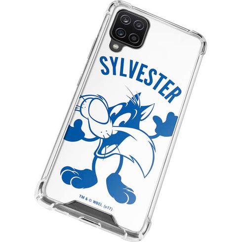 Looney Tunes Sylvester the Cat Big Head Galaxy A12 Clear Case