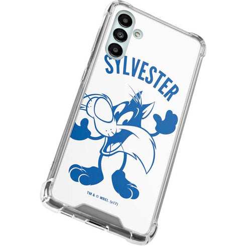 Looney Tunes Sylvester the Cat Big Head Galaxy A13 5G Clear Case