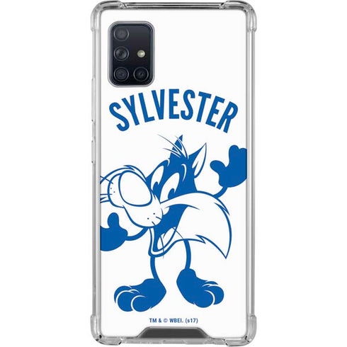Looney Tunes Sylvester the Cat Big Head Galaxy A51 5G Clear Case