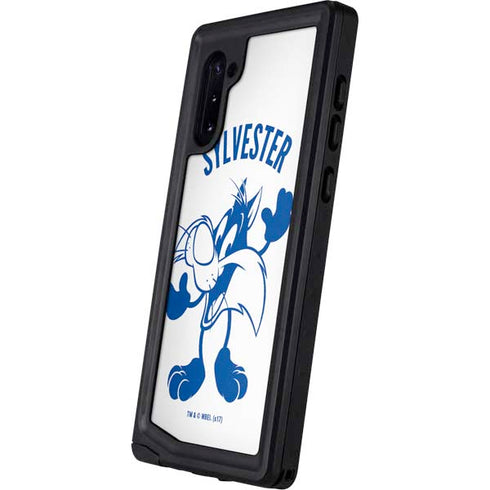 Looney Tunes Sylvester the Cat Big Head Galaxy Note 10 Waterproof Case