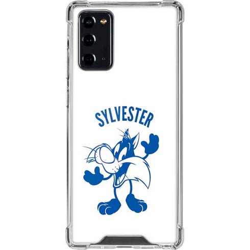 Looney Tunes Sylvester the Cat Big Head Galaxy Note20 5G Clear Case