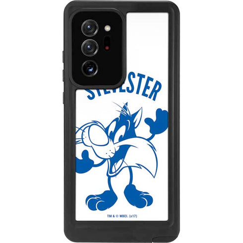 Looney Tunes Sylvester the Cat Big Head Galaxy Note20 Ultra 5G Waterproof Case